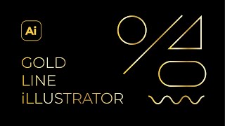 Easy How to Make Gold Line in Adobe Illustrator