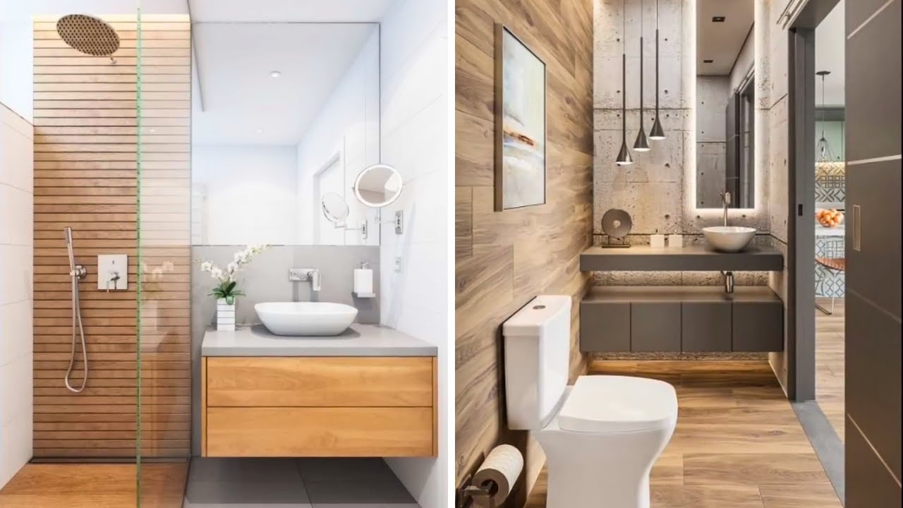 95 Stylish Small Bathroom Ideas 2024 l wood wave YouTube