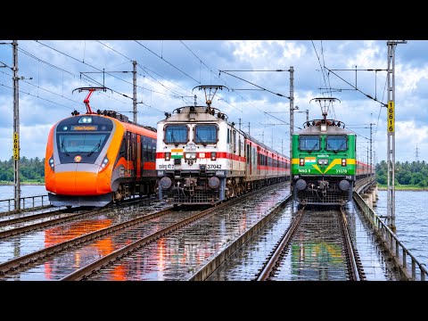 High speed train || Bhubneswar Duranto Express* Azimabad Sf Express☠️Vranashi Vande Bharat Express🚦