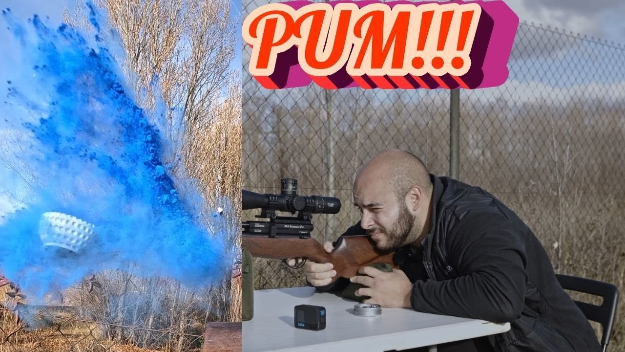 Bolas de golf reactivas | Impacto visual brutal al disparar