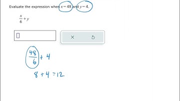 Evaluating an algebraic expression - whole numbers with 2 operations (ALEKS examples)