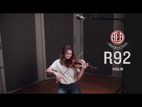 AEA R92 Front - Violin - Listening Library