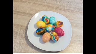 Идея: Kрасим яйца на пасху с детьми - Рецепт в подарок
