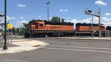 BNSF Local to Switch out DEF Tank Cars Short Clip