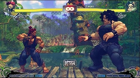 AKUMA VS HUGO | CPU VS CPU Ultra Street Fighter IV  (Hardest AI)