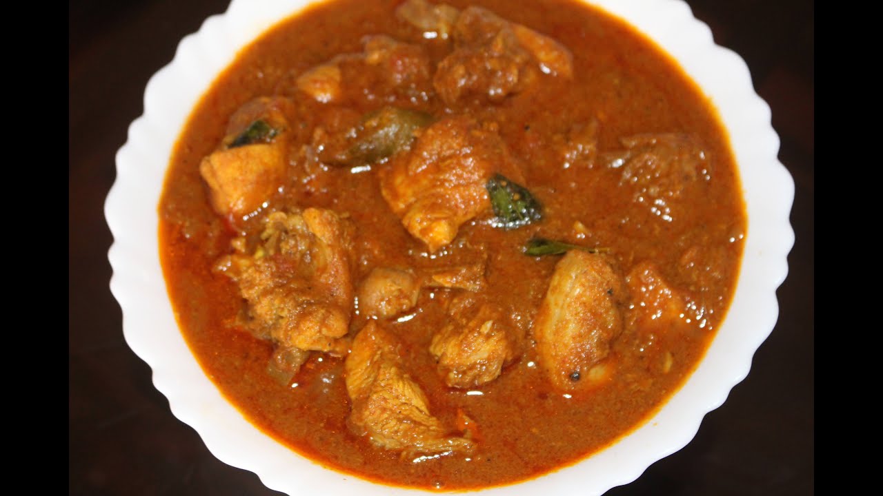       Kerala Chicken Curry Without Coconut  Nadan Kozhi Curry