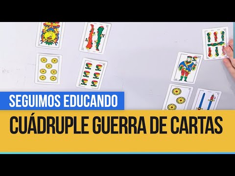 Aprendemos matemáticas con una cuádruple guerra de cartas - Seguimos Educando