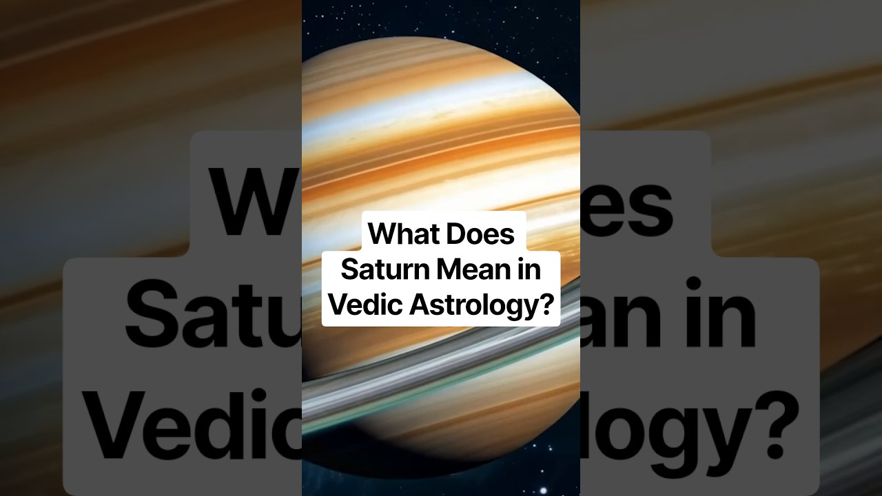 The Secret Meaning of Saturn in Your Chart #vedic #saturnreturn #astrology