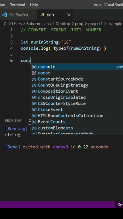 Convert string into number in js. #shorts #coding #programming # ...