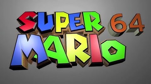 Super Mario 64 Intro Blender Animation