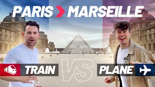 EPIC Close Race: Paris to Marseille  Air France Plane vs TGV High Speed Train