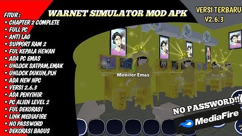 UPDATE!! DOWNLOAD SAVEDATA WARNET SIMULATOR TERBARU || V2.6.4