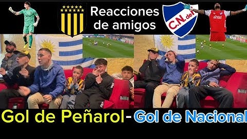 Nacional vs Peñarol (8-7) 1-1- FINAL🏆 intermedio (REACCIONES DE HINCHAS) #nacional #peñarol