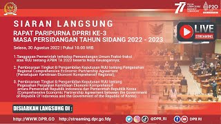 Download lagu LIVE STREAMING - RAPAT PARIPURNA DPR RI KE - 3 MASA PERSIDANGAN I TAHUN SIDANG 2022 - 2023