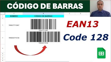 Planilhas Google | Gerar Código de Barras EAN13 e Code128