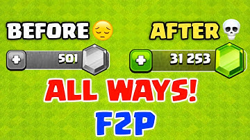 0 TO 31,000+ GEMS SECRET REVEALED AS F2P PLAYER IN COC.......😎😎