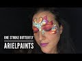 One Stroke Butterfly Face Paint Tutorial