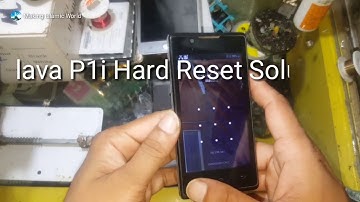 Lava flair p1i how to hard reset remove pattern lock solution 100% presenting by mobile technology