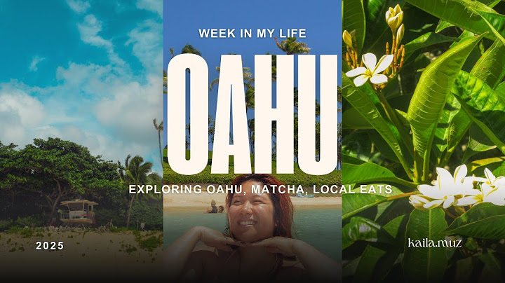 Oahu Vlog - Week in my life: Exploring Oahu, Matcha, Local eats 🍵🏝️
