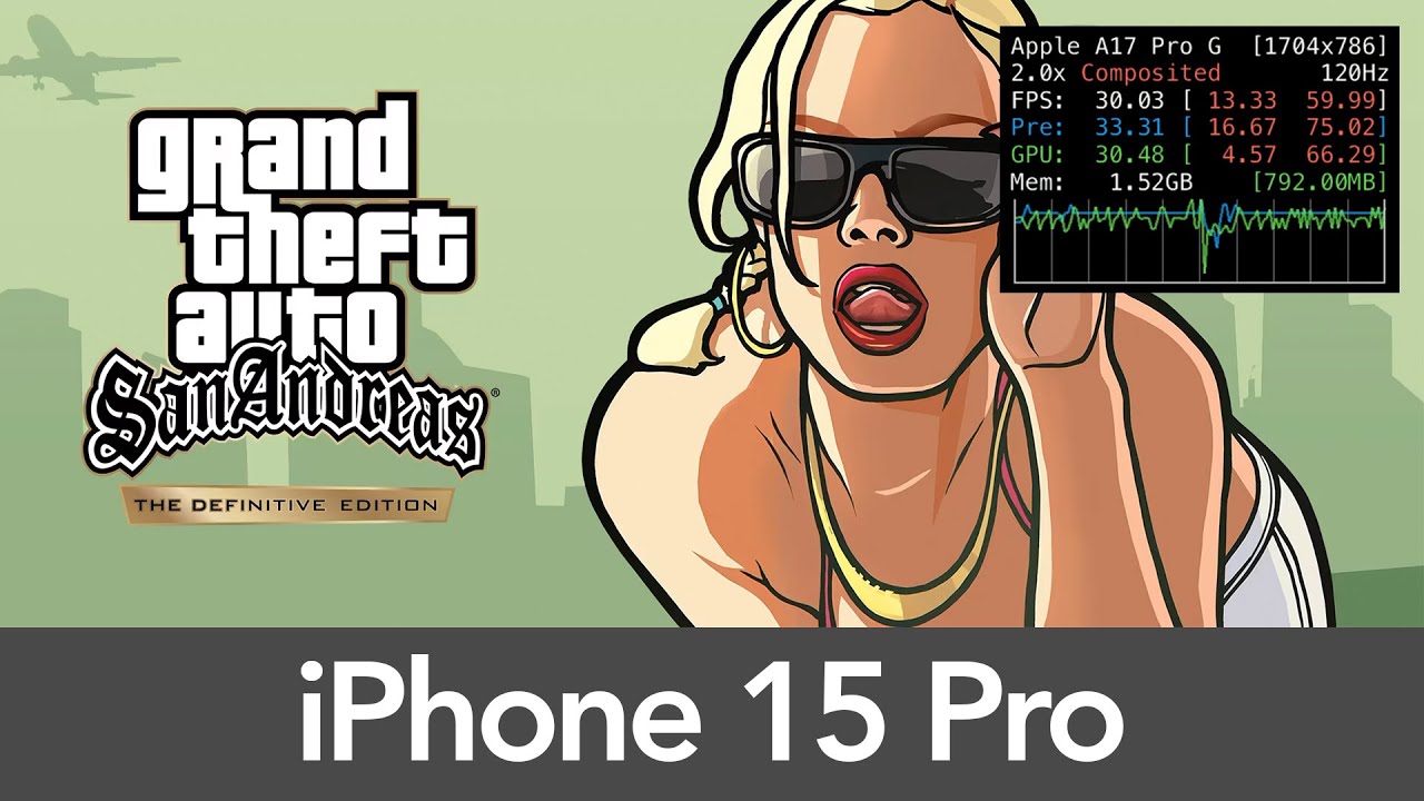 iPhone 15 Pro GTA: San Andreas – The Definitive Edition - Performance ...