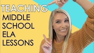 Teaching a Lesson in ELA