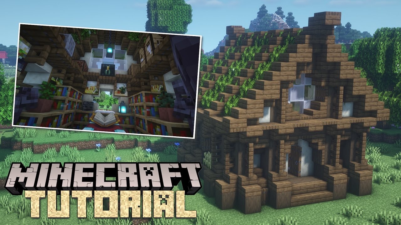 Minecraft 中世風エンチャント小屋の作り方 How To Build A Medieval Enchanting House Minecraft Summary マイクラ動画