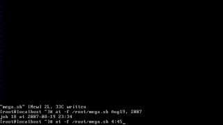 Job Scheduling Using At Command