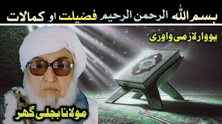 Pahsto bayan || بسم اللہ الرحمٰن الرحیم فضیلت او کمالات || Mulana bijligar sahib bayan 