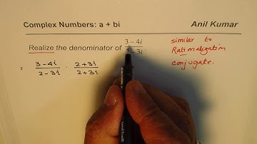 Realize Complex Numbers and Write in Standard Form