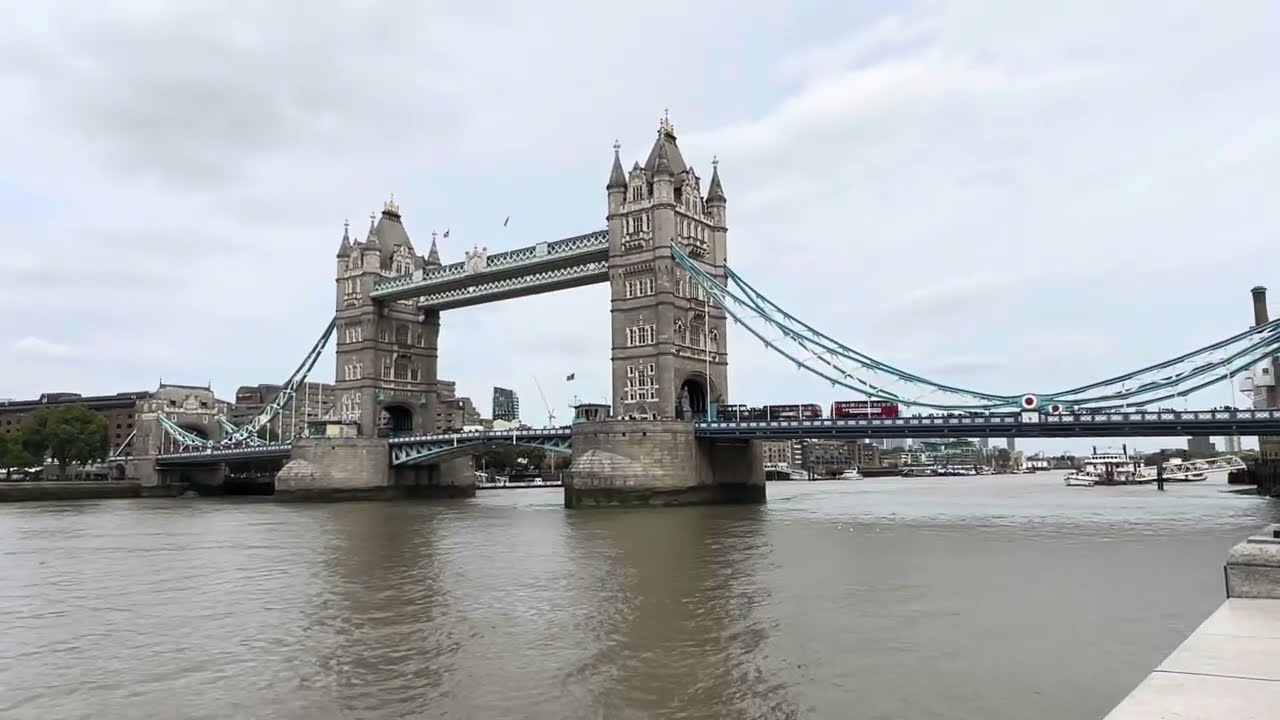 Walking around London tower bridge 