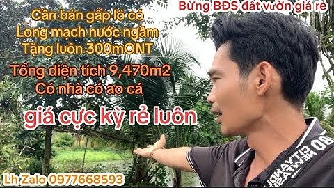 Bán nhà vườn trái cây đủ loại có thổ cư và có Long mạch nước ngầm thiên nhiên bán gấp giá rẻ 