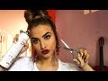  asmr roleplay  new perfect haircut for her  him 2  brushing  hairdryer  scissors 