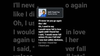Until I Found You - Stephen Sanchez|