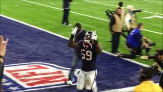 Whitney Mercilus Blows The Crowd A Kiss 2017 Wildcard Game