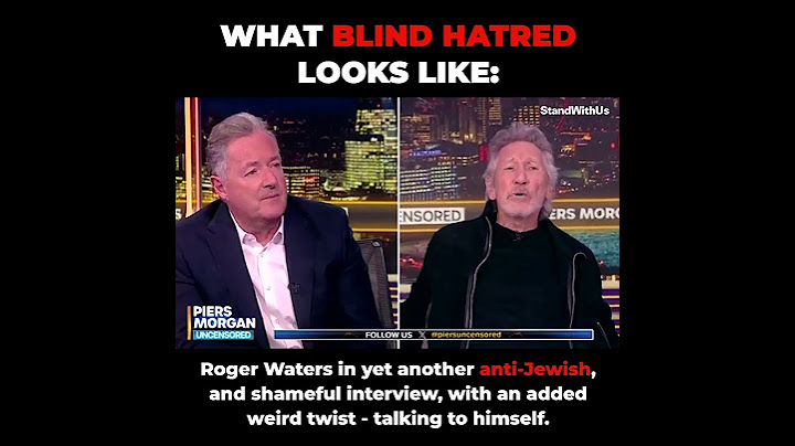 Roger Waters in another anti-#Jewish interview with a weird twist