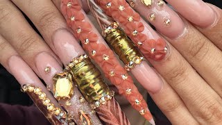 NEW NAILSSSSS 😍😍💅🏼💅🏼🧡🧡🧡!!!