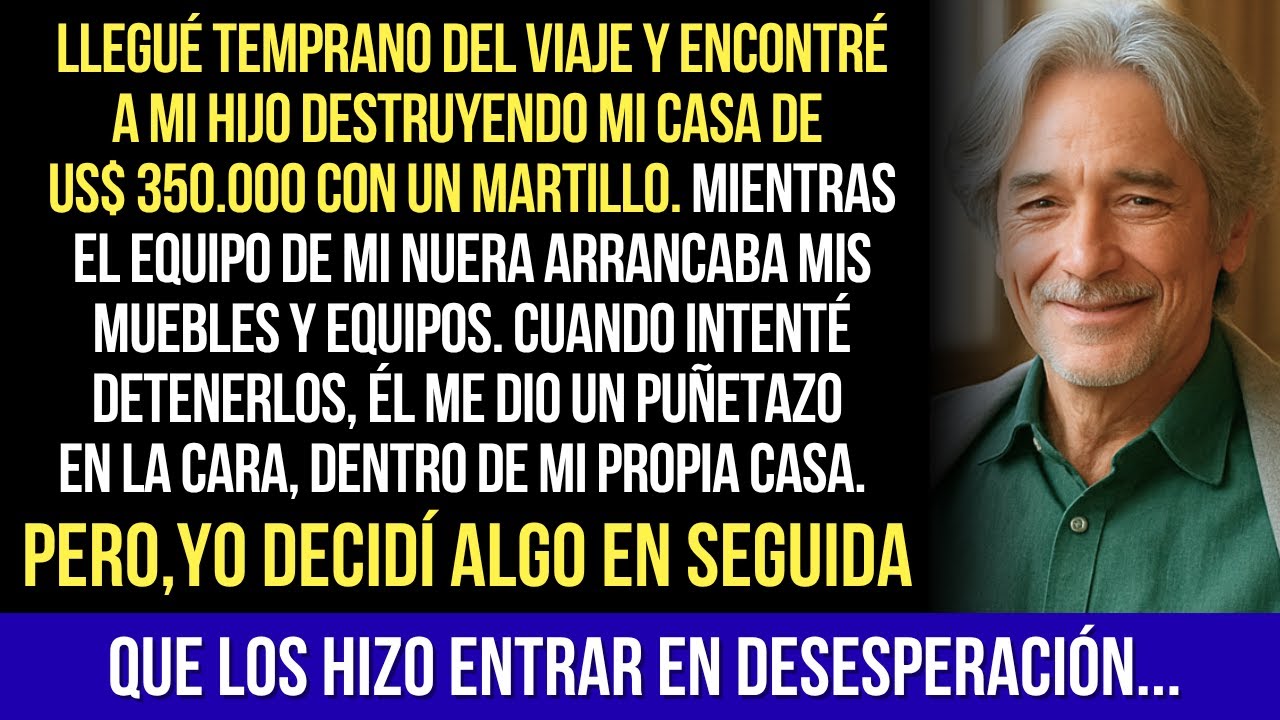 Llegué Temprano Del Viaje. Mi Hijo Me Agredió Mientras El Equipo Destruía Mi Casa De $350.000 Pero..