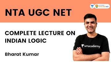 Complete Lecture on Indian Logic | NTA NET 2022 | Bharat Kumar | Let