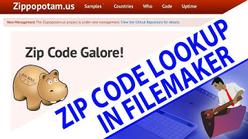 Zip Code Lookup with Zippopotamas-FileMaker Zip Code-FileMaker Pro Zip Code Training