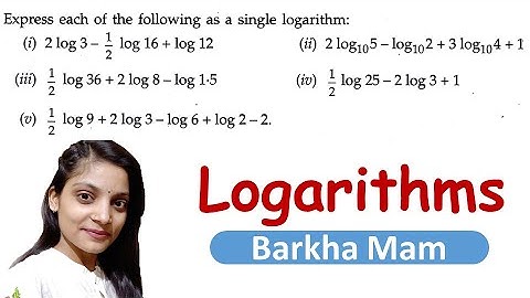 Logarithms Exercise 9.2 Q3 Class 9 Maths ICSE  ML Aggarwal Solutions