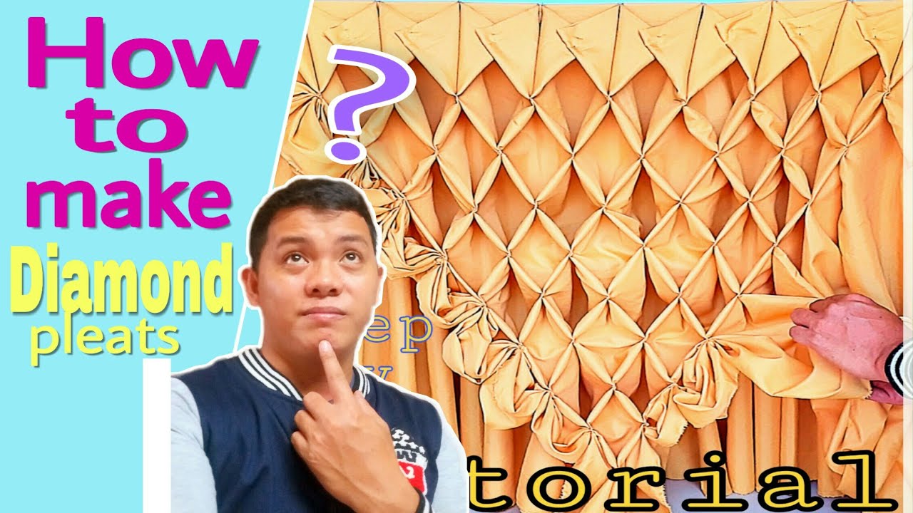 How to make Diamond design Table skirting #tutorial 