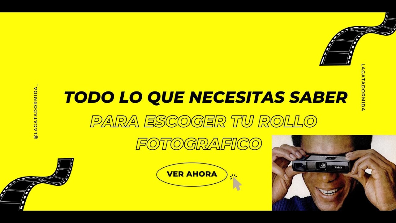 Como escoger correctamente tus rollos fotográficos - YouTube