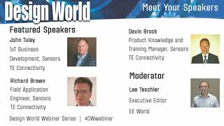 Condition Monitoring: How Sensors Are Enabling Industry 4.0 (Design World Webinar Series)