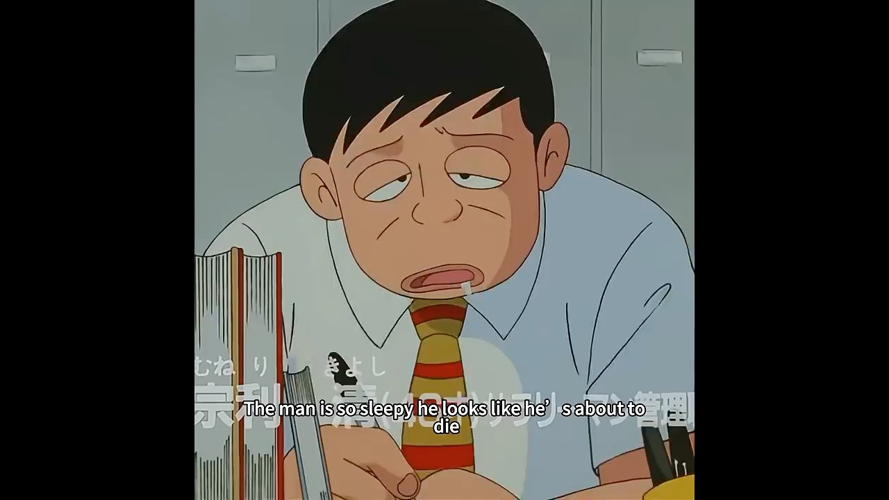 The man is dead tired, yet he simply cannot fall asleep#anime #shorts