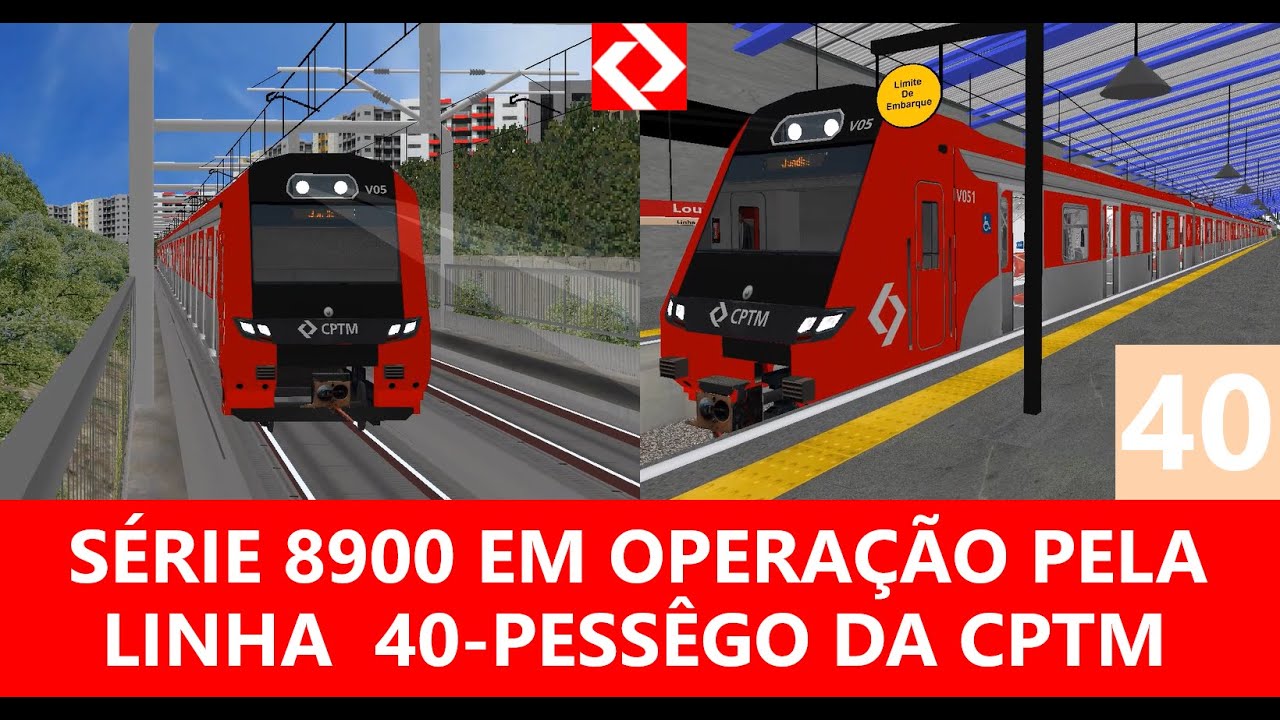 CPTM | Série 8900 em operação pela linha 40-pessêgo da CPTM