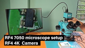 RF4 7050 microscope setup