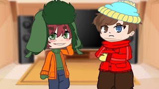 The main four reacts too kyman // South park Gacha //