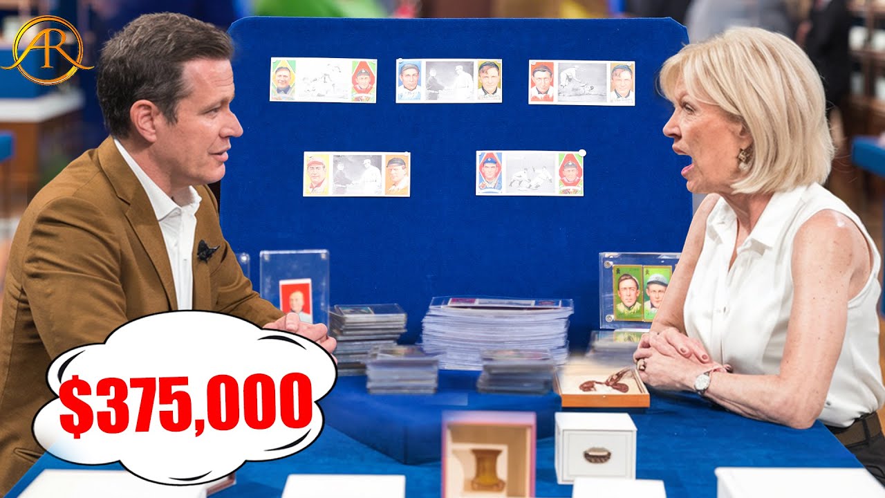 Most EXPENSIVE Sports item 1910 Tobacco Baseball Card Collection | Antiques Roadshow!