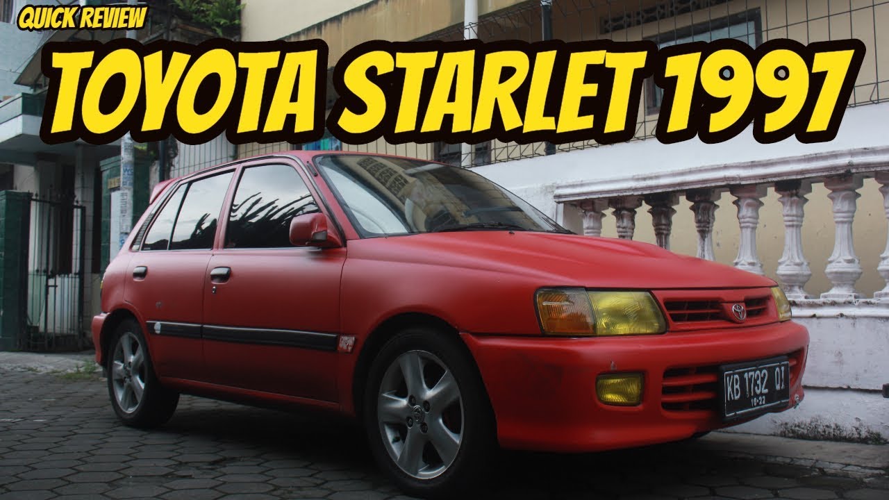 QUICK REVIEW TOYOTA STARLET 1997 SE G YouTube