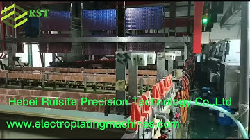 Fully-automatic electroplating equipment line rack type